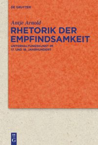 book: Rhetorik der Empfindsamkeit