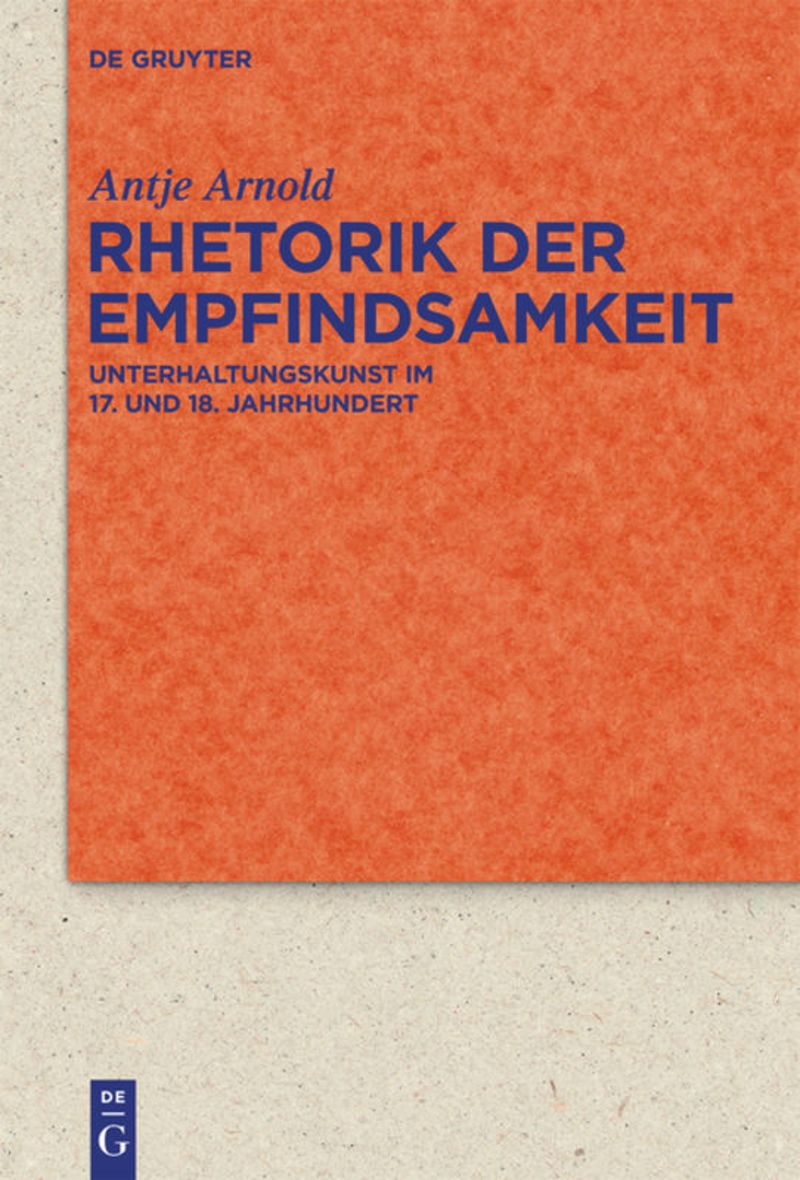 book: Rhetorik der Empfindsamkeit
