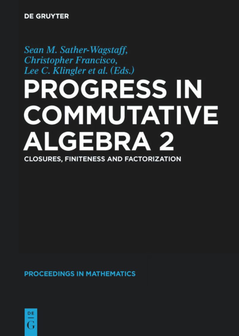 book: Progress in Commutative Algebra 2