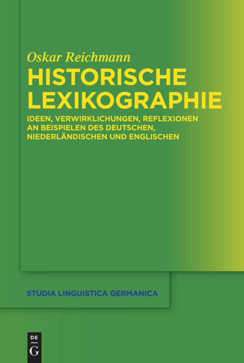 book: Historische Lexikographie