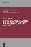 book: Eine blaßblaue Frauenschrift