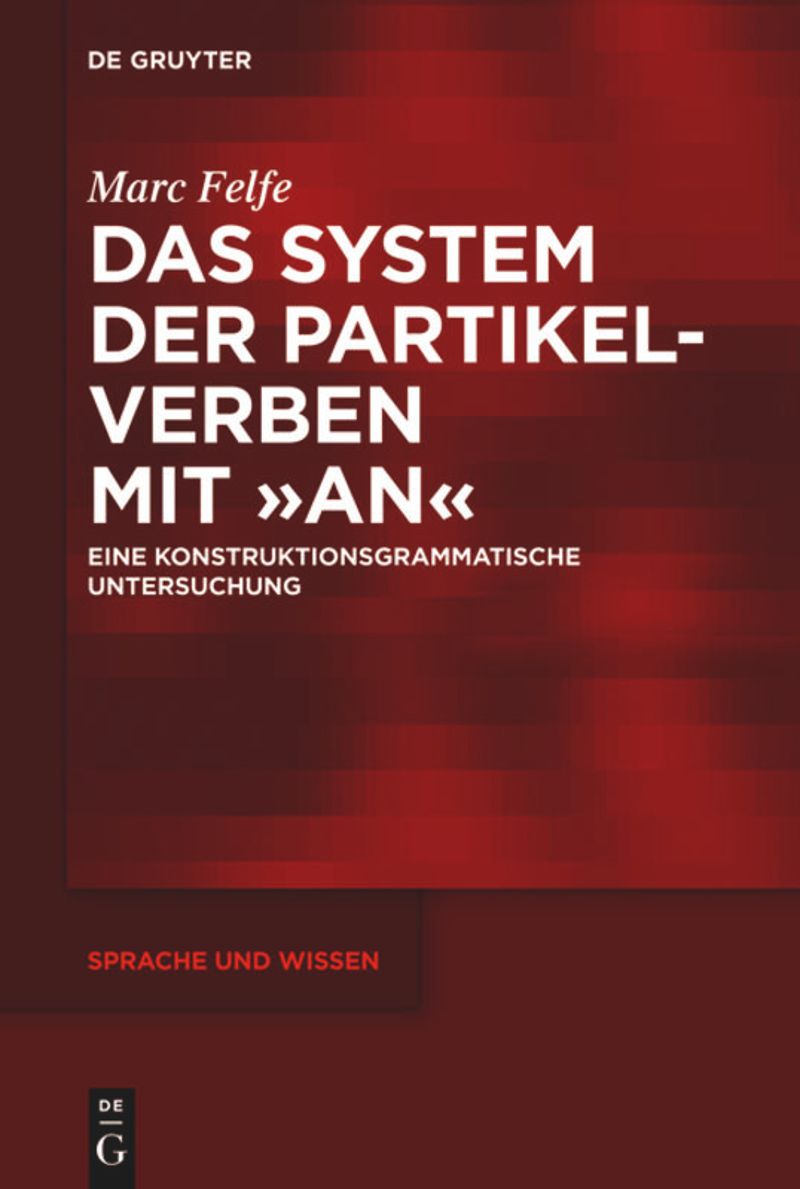 book: Das System der Partikelverben mit „an“
