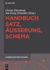 book: Handbuch Satz, Äußerung, Schema