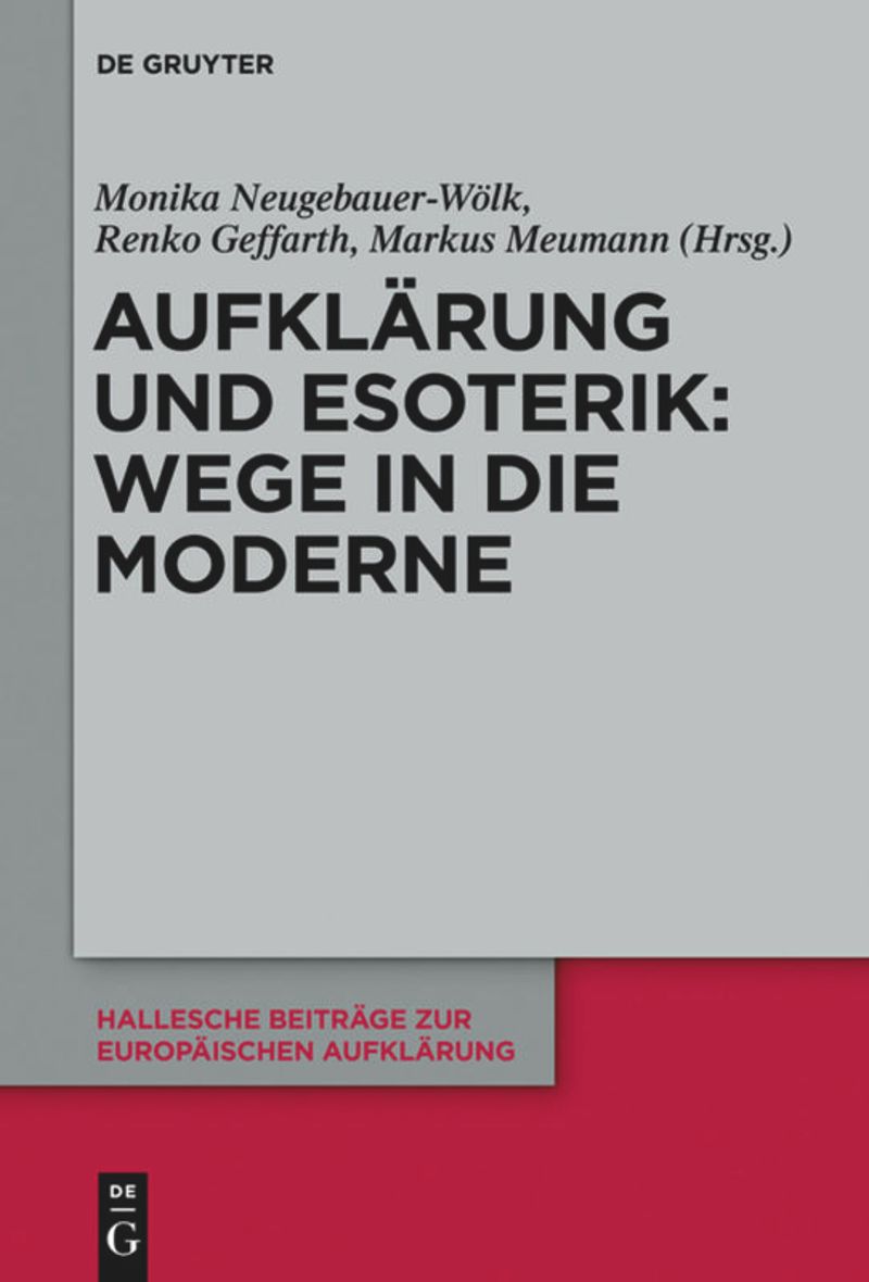 book: Aufklärung und Esoterik: Wege in die Moderne