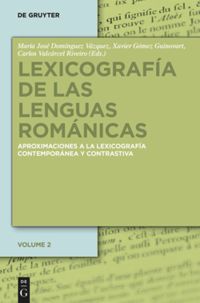 book: Lexicografía de las lenguas románicas