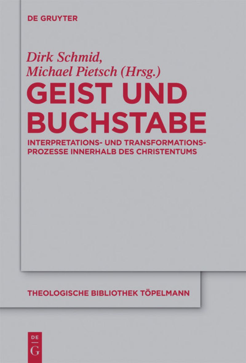 book: Geist und Buchstabe