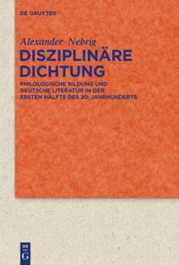 book: Disziplinäre Dichtung