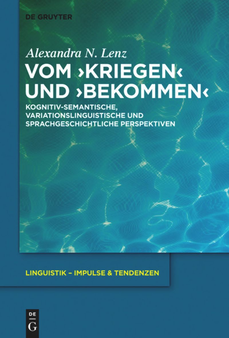 book: Vom ›kriegen‹ und ›bekommen‹