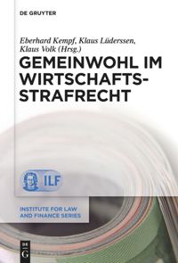 book: Gemeinwohl im Wirtschaftsstrafrecht