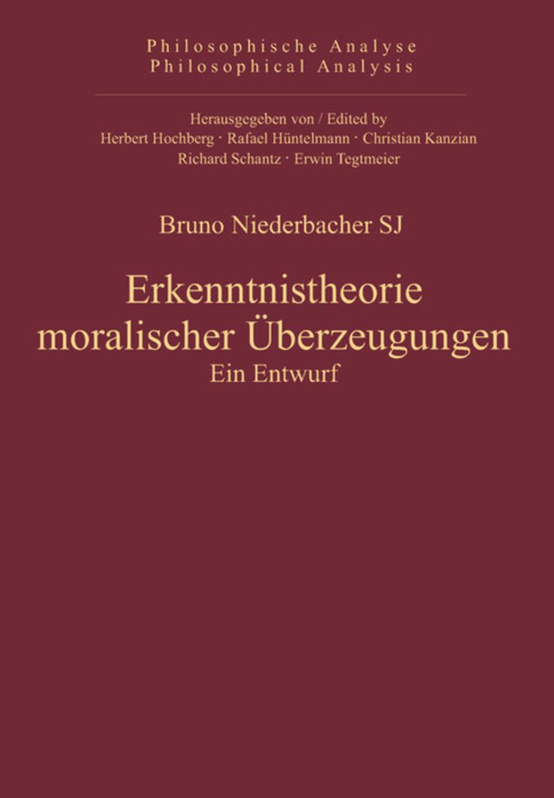 book: Erkenntnistheorie moralischer Überzeugungen