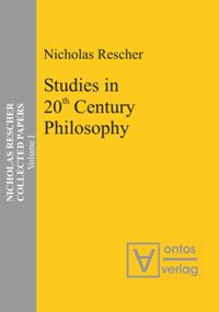 book: Volume 1 Studies in 20th Century Philosophy
