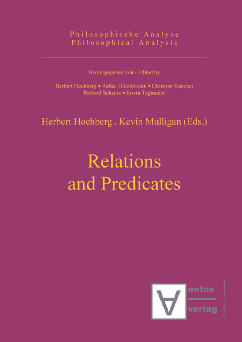 book: Relations and Predicates