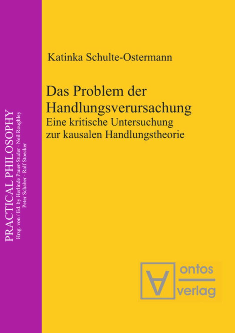 book: Das Problem der Handlungsverursachung
