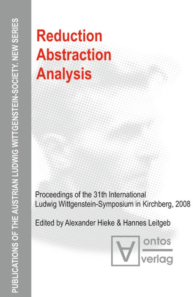 book: Reduction - Abstraction - Analysis