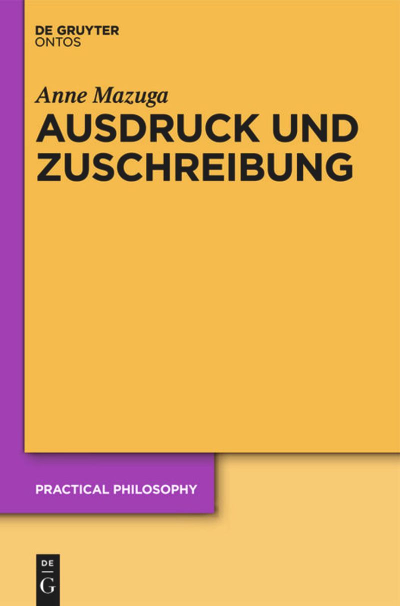 book: Ausdruck und Zuschreibung