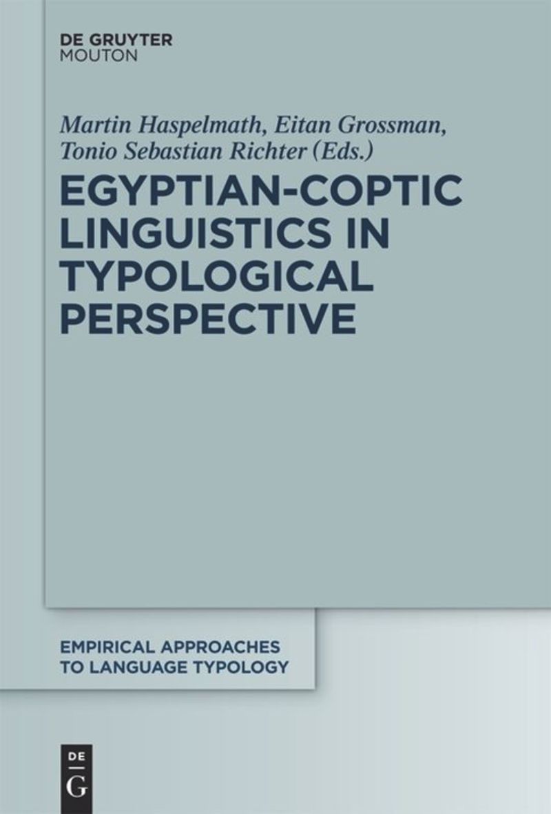 book: Egyptian-Coptic Linguistics in Typological Perspective