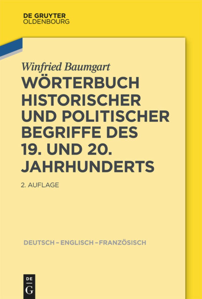 book: Wörterbuch historischer und politischer Begriffe des 19. und 20. Jahrhunderts