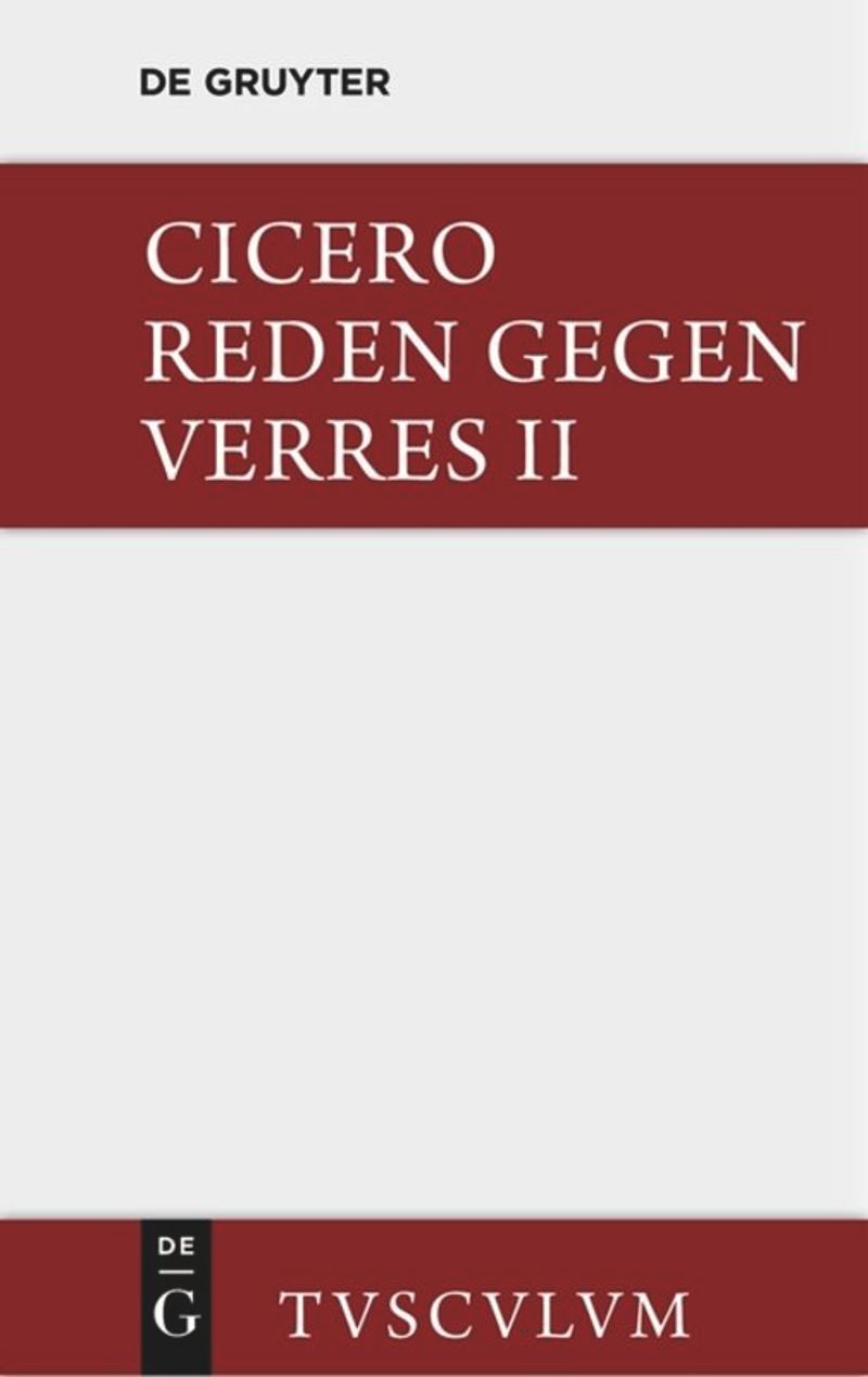 book: Die Reden gegen Verres / In C. Verrem