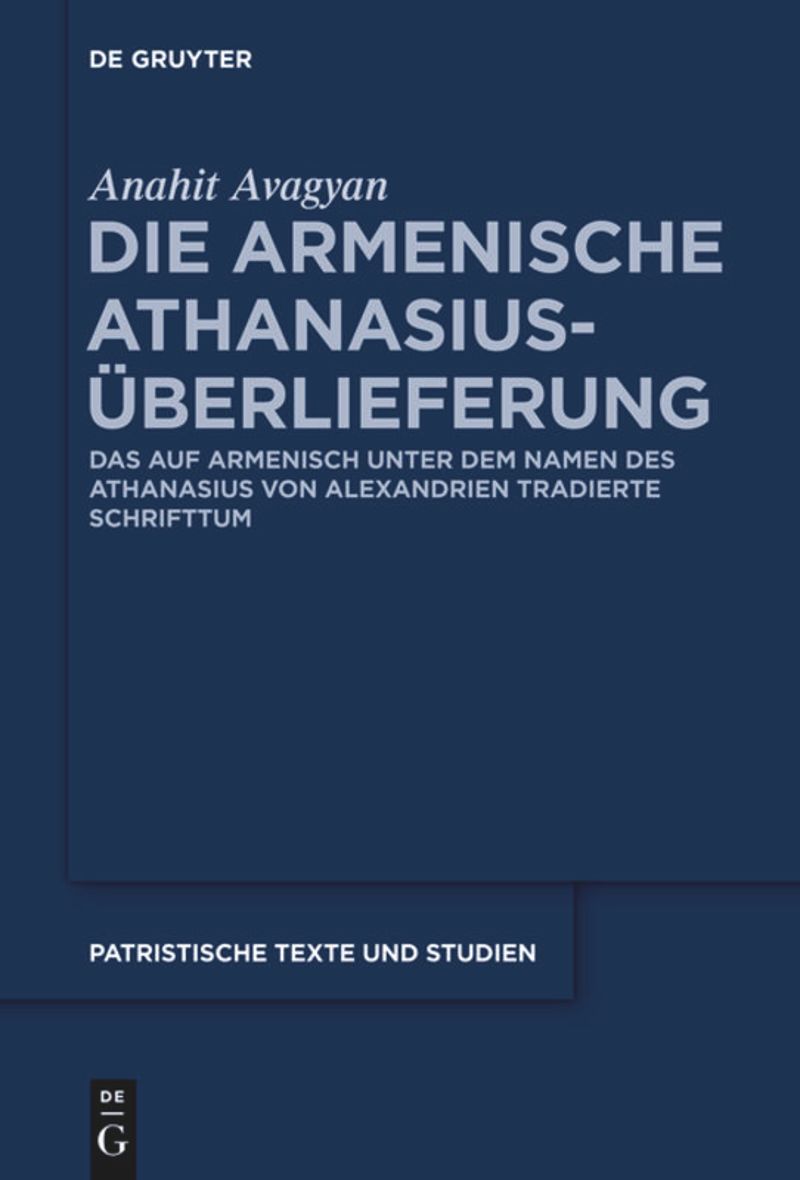 book: Die armenische Athanasius-Überlieferung