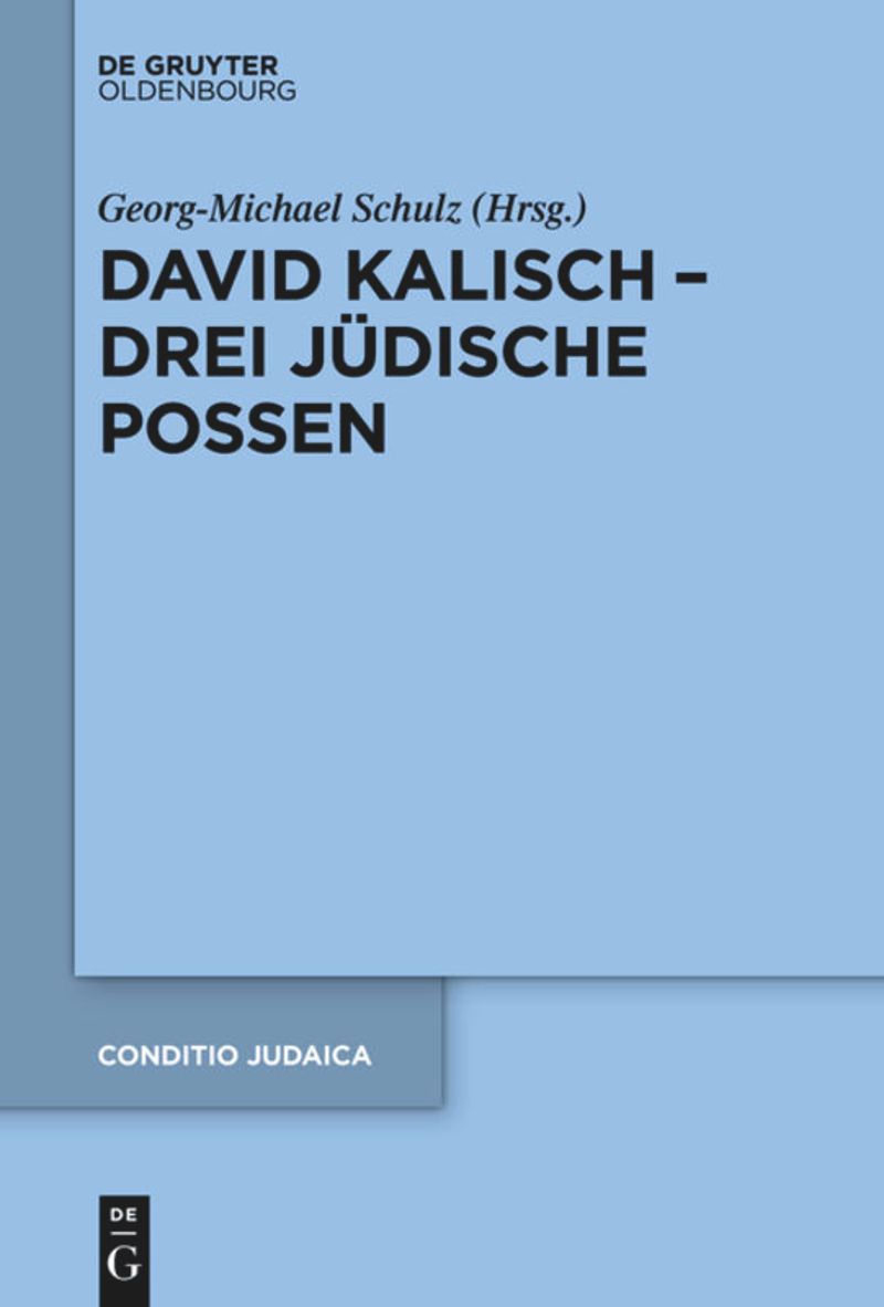 book: David Kalisch – drei jüdische Possen