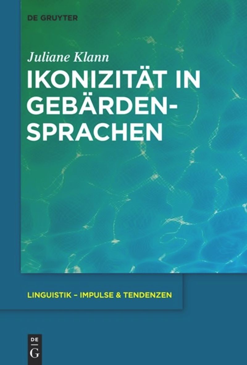 book: Ikonizität in Gebärdensprachen