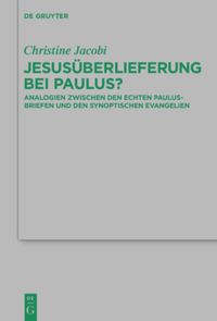 book: Jesusüberlieferung bei Paulus?