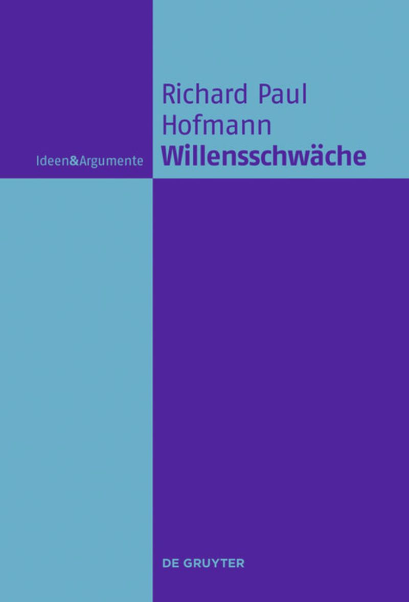 book: Willensschwäche