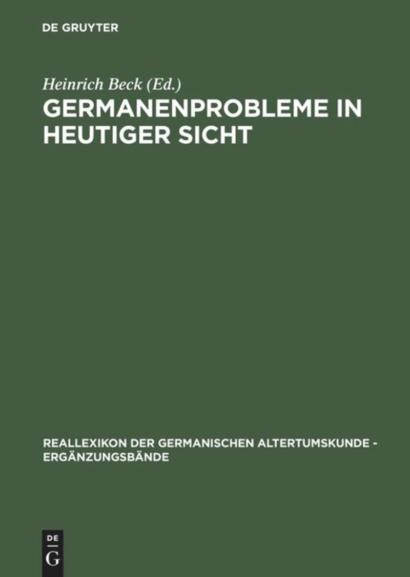 book: Germanenprobleme in heutiger Sicht