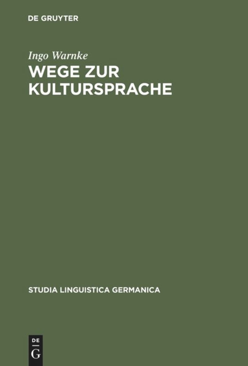 book: Wege zur Kultursprache