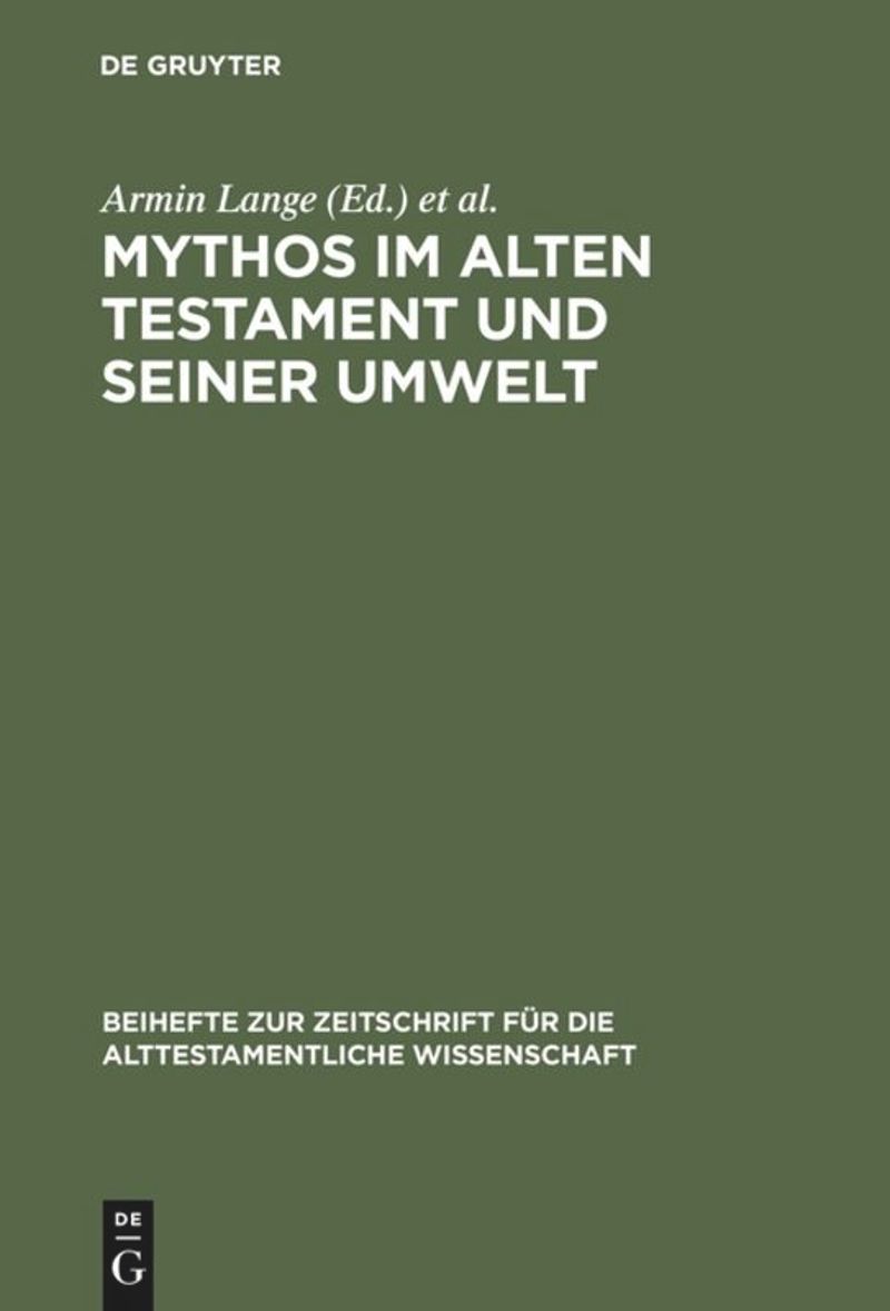 book: Mythos im Alten Testament und seiner Umwelt