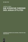 book: Die syrische Chronik des Josua Stylites