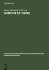 book: Nomen et gens