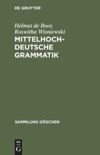 book: Mittelhochdeutsche Grammatik