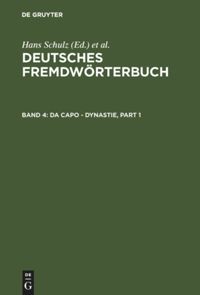 book: Band 4 da capo - Dynastie