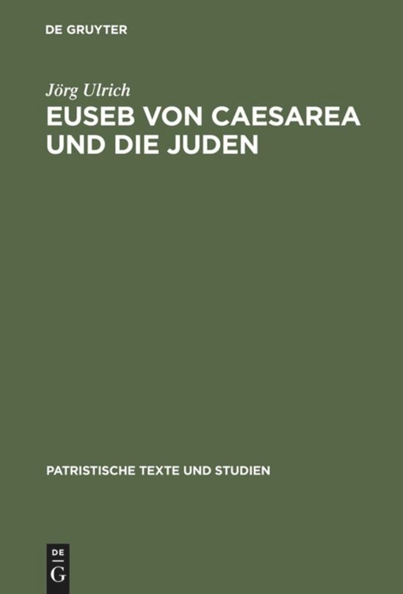 book: Euseb von Caesarea und die Juden
