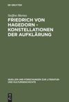 book: Friedrich von Hagedorn - Konstellationen der Aufklärung
