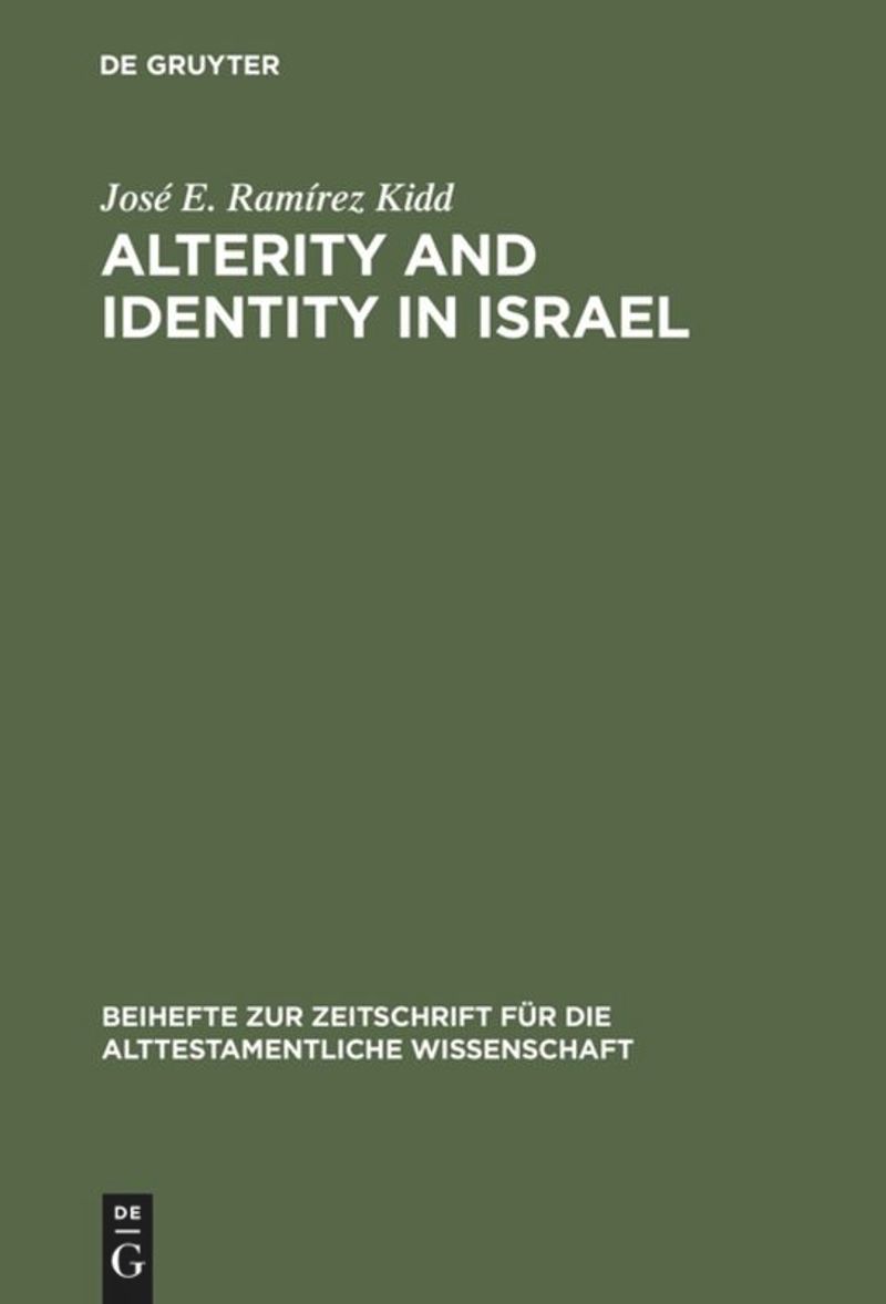 book: Alterity and Identity in Israel