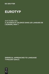 book: 2 Actance et Valence dans les Langues de l'Europe