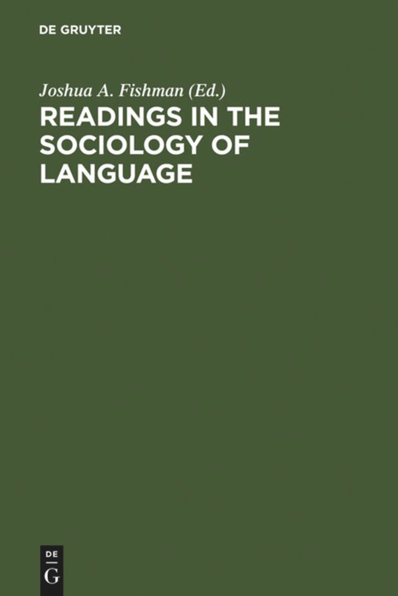 book: Readings in the Sociology of Language