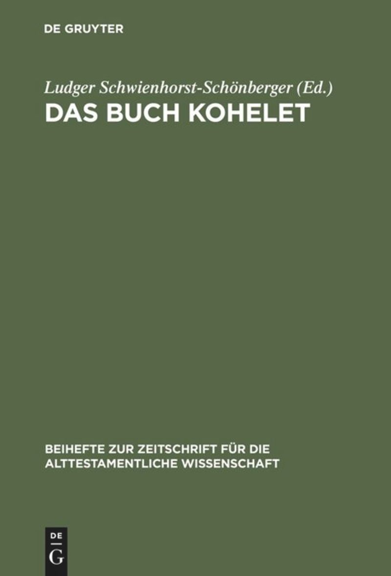 book: Das Buch Kohelet