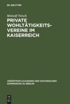 book: Private Wohltätigkeitsvereine im Kaiserreich