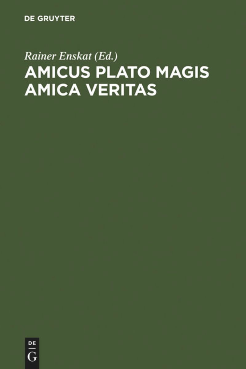 book: Amicus Plato magis amica veritas