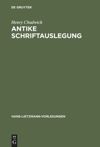 book: Antike Schriftauslegung