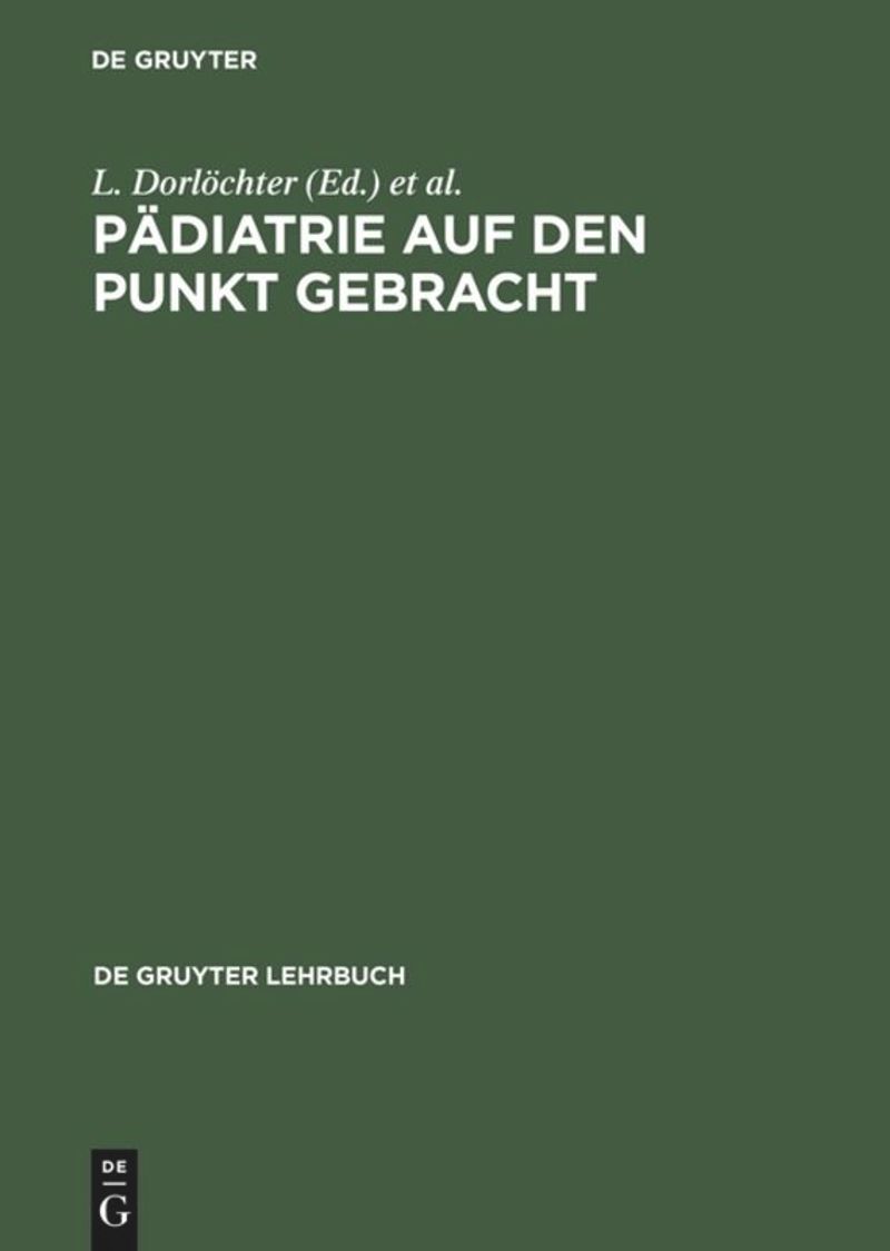 book: Pädiatrie auf den Punkt gebracht