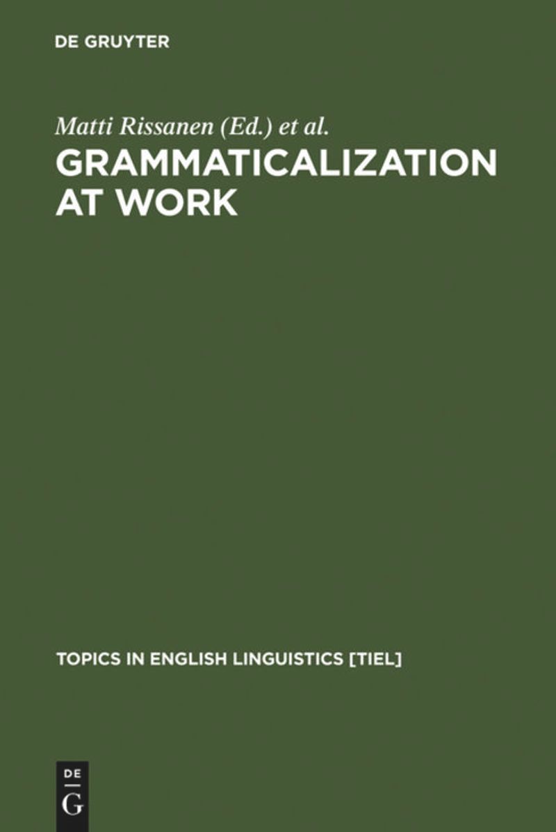 book: Grammaticalization at Work