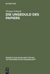 book: Die Ungeduld des Papiers