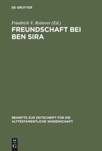 book: Freundschaft bei Ben Sira