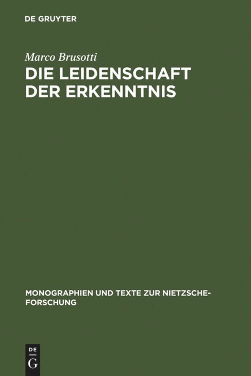 book: Die Leidenschaft der Erkenntnis