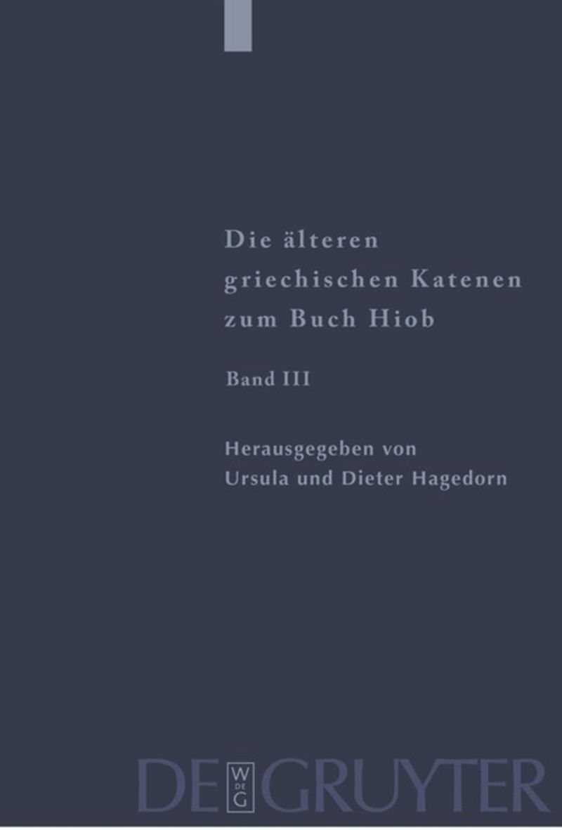 book: Bd III Fragmente zu Hiob 23,1 - 42,17