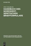 book: Handbuch des nordwestsemitischen Briefformulars
